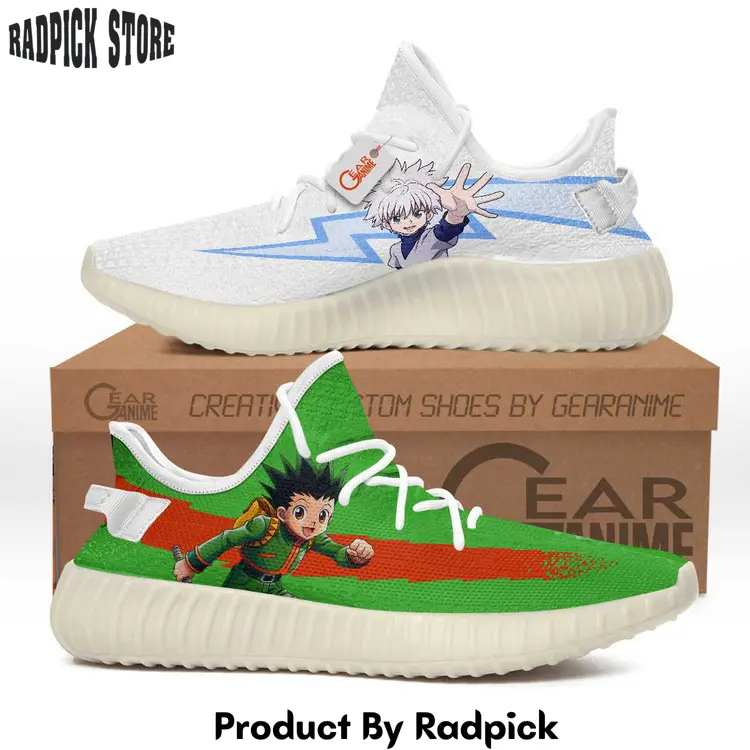 Killua and gon yeezy shoes anime sneakers  rp105105105